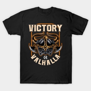 Viking Mythology Victory Or Valhalla Norse History T-Shirt